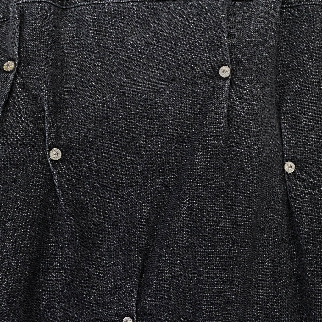 PADDED MULTI RIVET DENIM JACKET