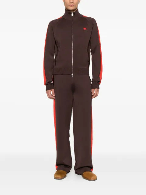 Wales Bonner zip-fastening striped sweatshirt