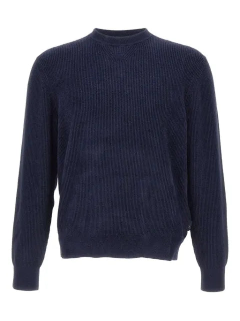 BOSS ribbed crew-neck sweater