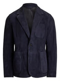 Ralph Lauren Purple Label single-breasted suede blazer