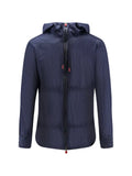 Kiton zip-up drawstring lightweight jacket