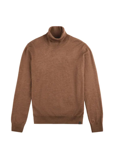 Fay turtleneck sweater with ribbed hem
