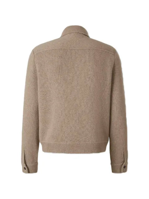 Lardini button-up flap-pocket cardigan