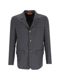 Barena flannel single-breasted blazer