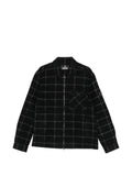 Barbour check-pattern zip-up jacket