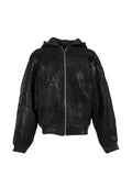 Earthling Collective floral-embellished coated jacket