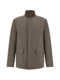 Paul & Shark Typhoon® Platinum suede-trim field jacket