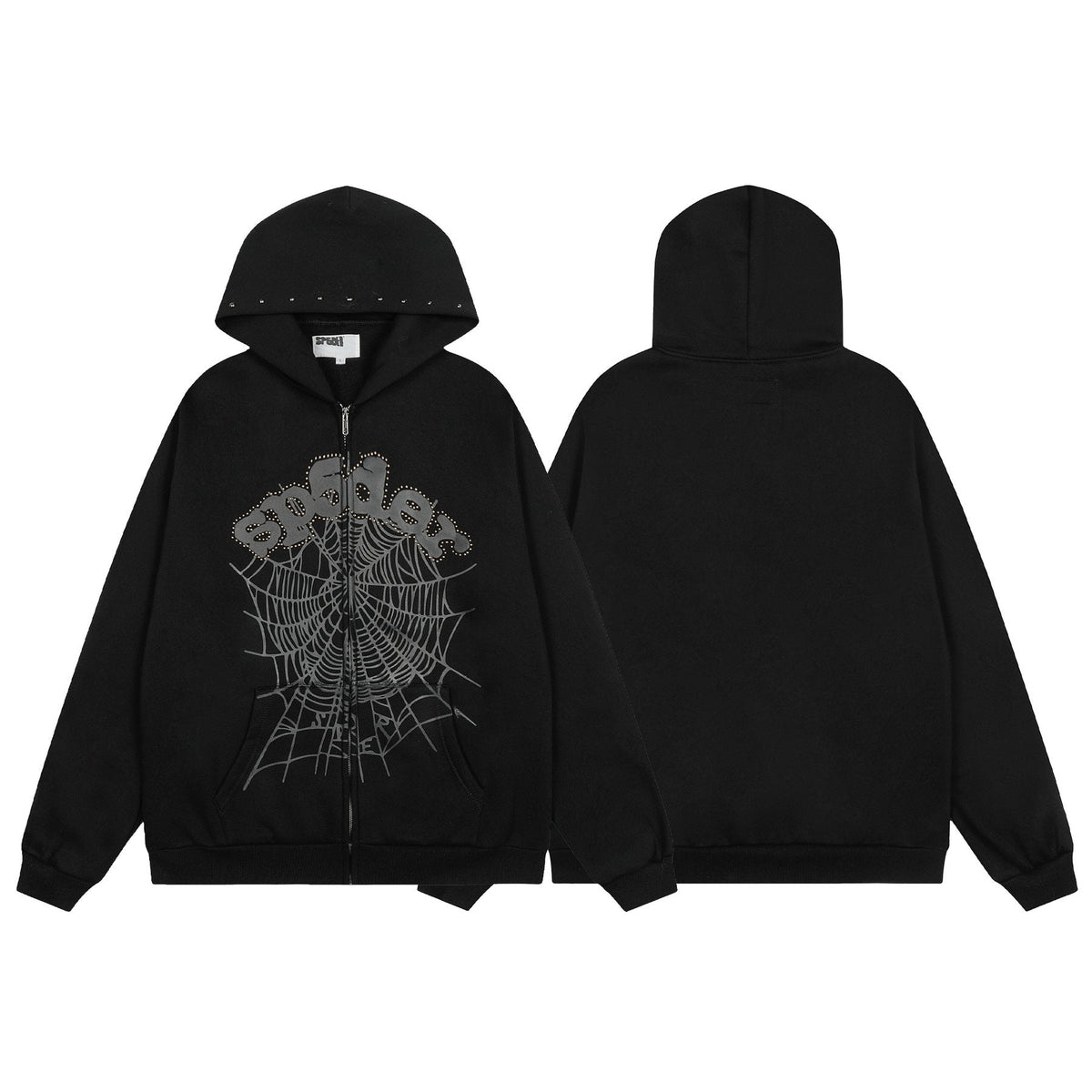Sp5der Spiderweb Graphic Hoodie & Jogger Matching Set