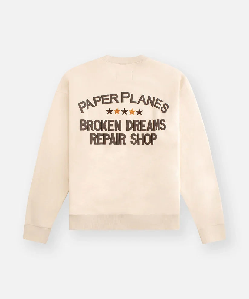 Paper Planes Broken Dreams Repair Shop Crewneck 'Cream'